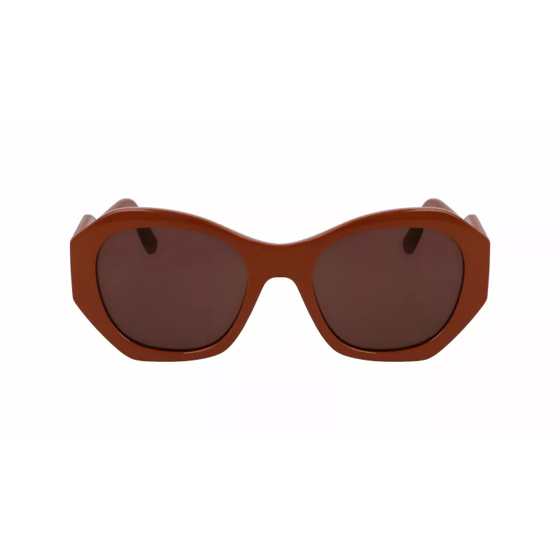KARL LAGERFELD KL6146S-200 Sieviešu kvadrātveida saulesbrilles Havana Acetāts Brūns gradients lēcas 54mm