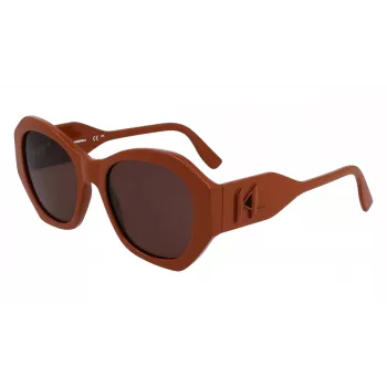 KARL LAGERFELD KL6146S-200 Sieviešu kvadrātveida saulesbrilles Havana Acetāts Brūns gradients lēcas 54mm