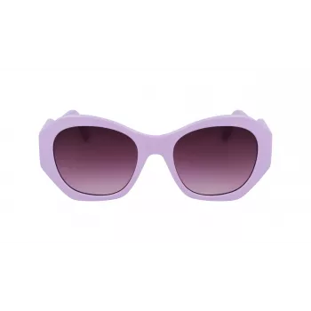 KARL LAGERFELD KL6146S-516 Sieviešu kvadrātveida saulesbrilles - Melns rāmis, pelēki gradienta lēcas 54/20/140 mm