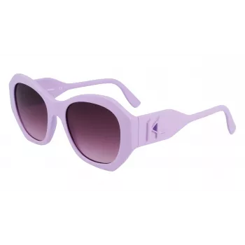 KARL LAGERFELD KL6146S-516 Sieviešu kvadrātveida saulesbrilles - Melns rāmis, pelēki gradienta lēcas 54/20/140 mm