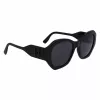 KARL LAGERFELD KL6146SN-1 Sieviešu saulesbrilles - Kvadrātveida kaķacs formas acetāta rāmis - UV400 aizsardzība - 54 mm lēcas