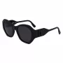 KARL LAGERFELD KL6146SN-1 Sieviešu saulesbrilles - Kvadrātveida kaķacs formas acetāta rāmis - UV400 aizsardzība - 54 mm lēcas