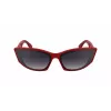 KARL LAGERFELD KL6162S-600 Sieviešu tauriņveida saulesbrilles - Sarkans/Bordo acetāta rāmis, gradienta brūnas lēcas, 64/14/140 mm