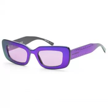 KARL LAGERFELD KL6164S-500 Sieviešu kvadrātveida acetāta saulesbrilles - Melna/Pelēka 50mm