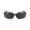 KARL LAGERFELD KL6167S-020 Sieviešu kvadrātveida saulesbrilles - Melns acetāta rāmis, pelēki dūmu stikli, 53 mm