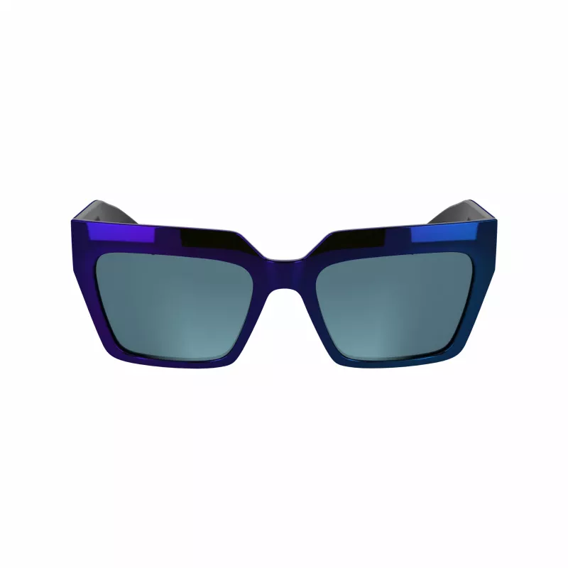 KARL LAGERFELD KL6181SN-400 Sieviešu kaķacs formas saulesbrilles zils gradients
