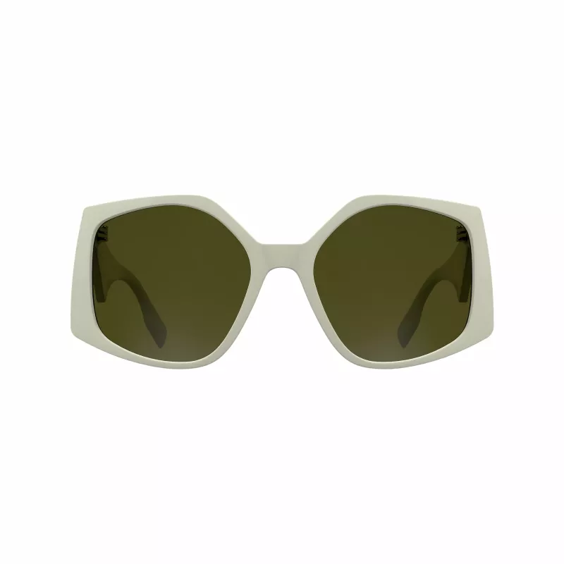 KARL LAGERFELD KL6208S-105 Sieviešu saulesbrilles - Melns acetāta rāmis, Pelēkas polikarbonāta lēcas, 55mm