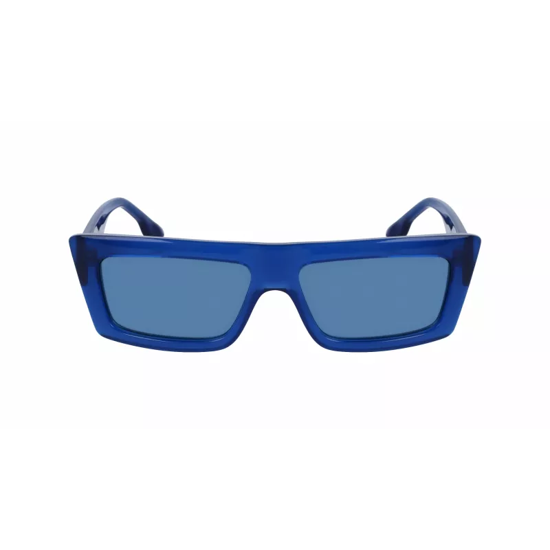 KARL LAGERFELD KLJ6147S Unisex Saulesbrilles - Melns Rāmis Pelēkas Lēcas 56/15/145 mm