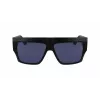 KARL LAGERFELD KLJ6148S-002 Unisex Square Sunglasses Black Acetate Frame Grey Lens 57mm