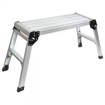 Kastom Alumīnija darba platforma ML-203 - 150 kg ietilpība, 500 mm augstums, salokāma
