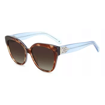 KATE SPADE SAVANNAGSIPRF Sieviešu saulesbrilles - Havanas acetāta rāmis, brūnas gradienta lēcas, 57/17/140 mm