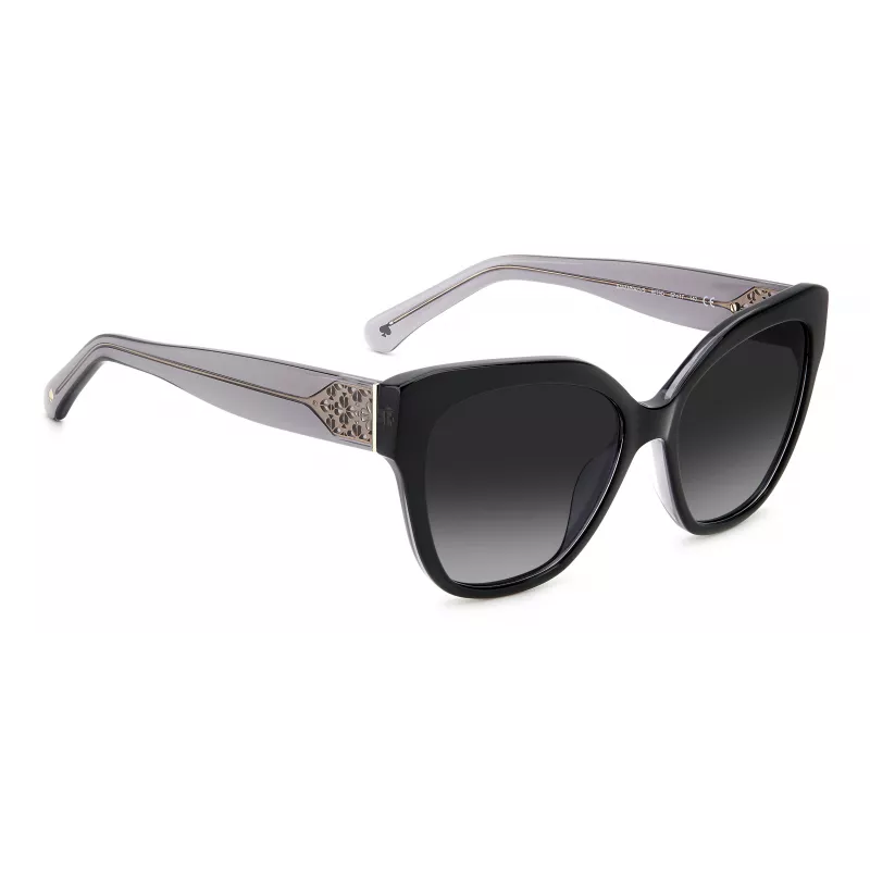 Kate Spade Savannah GS807F Sieviešu saulesbrilles - Tumši Havana acetāta rāmis ar brūniem gradienta lēcām 57/17/140 mm