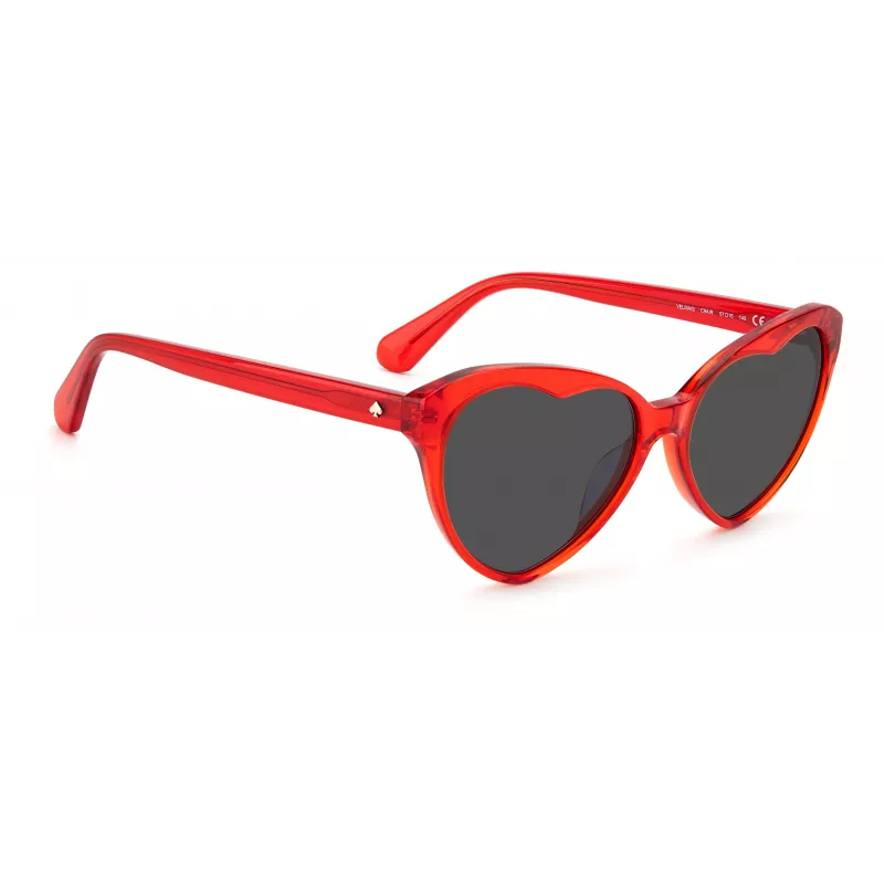 Kate Spade Velma sieviešu saulesbrilles VELMASC9AF7IR Melns rāmis Pelēkas gradienta lēcas 57/17/140 mm