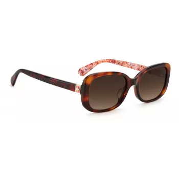 KATE SPADE Sieviešu Dionna kaķacs formas saulesbrilles - Melns acetāta rāmis ar pelēkām gradienta lēcām - 52/17/140 mm