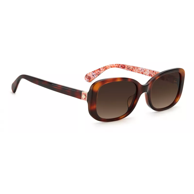KATE SPADE Sieviešu Dionna kaķacs formas saulesbrilles - Melns acetāta rāmis ar pelēkām gradienta lēcām - 52/17/140 mm