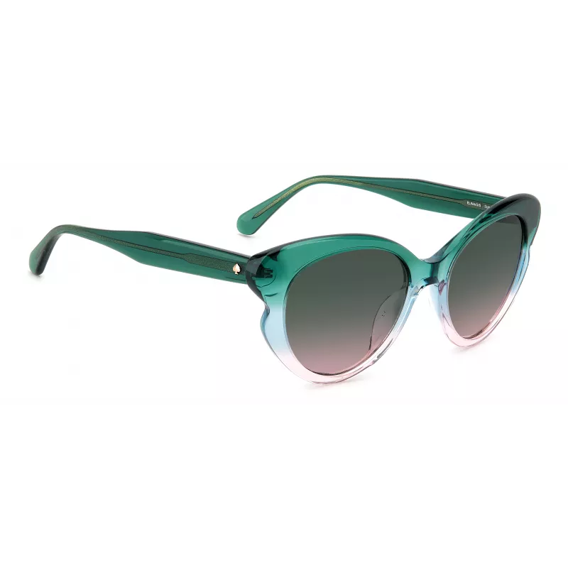 KATE SPADE Sieviešu Elina kaķacs formas saulesbrilles - Melns rāmis, pelēki gradienta lēcas 53mm