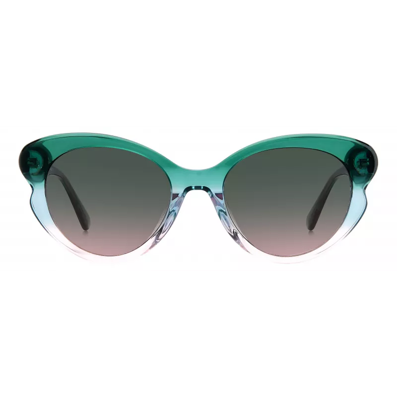 KATE SPADE Sieviešu Elina kaķacs formas saulesbrilles - Melns rāmis, pelēki gradienta lēcas 53mm