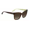 KATE SPADE Sieviešu Harlow saulesbrilles GS086F5 - Kvadrātveida acetāta rāmis 55/17/140 mm
