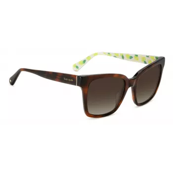 KATE SPADE Sieviešu Harlow saulesbrilles GS086F5 - Kvadrātveida acetāta rāmis 55/17/140 mm