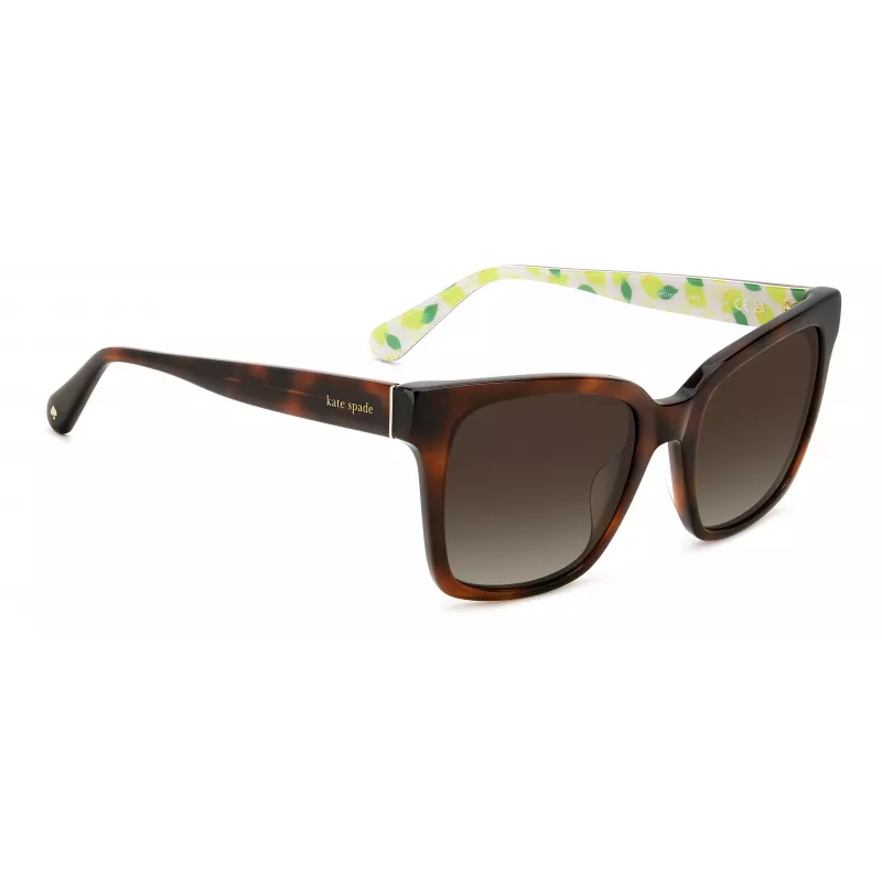 KATE SPADE Sieviešu Harlow saulesbrilles GS086F5 - Kvadrātveida acetāta rāmis 55/17/140 mm