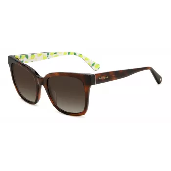 KATE SPADE Sieviešu Harlow saulesbrilles GS086F5 - Kvadrātveida acetāta rāmis 55/17/140 mm