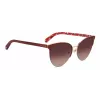 KATE SPADE Sieviešu Izara kaķacs formas saulesbrilles - Melns acetāta rāmis ar pelēku gradienta lēcu - 57/17/140 mm