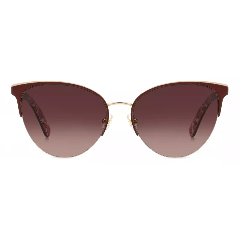 KATE SPADE Sieviešu Izara kaķacs formas saulesbrilles - Melns acetāta rāmis ar pelēku gradienta lēcu - 57/17/140 mm