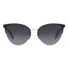 KATE SPADE Sieviešu Izara Cat Eye Saulesbrilles IZARAGS807F79 - Melns acetāta rāmis, Pelēkas polikarbonāta lēcas, 57mm