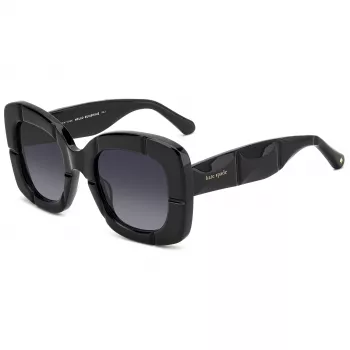 KATE SPADE Sieviešu saulesbrilles Josey - Melns acetāta rāmis, Pelēks gradienta lēcas, 50mm