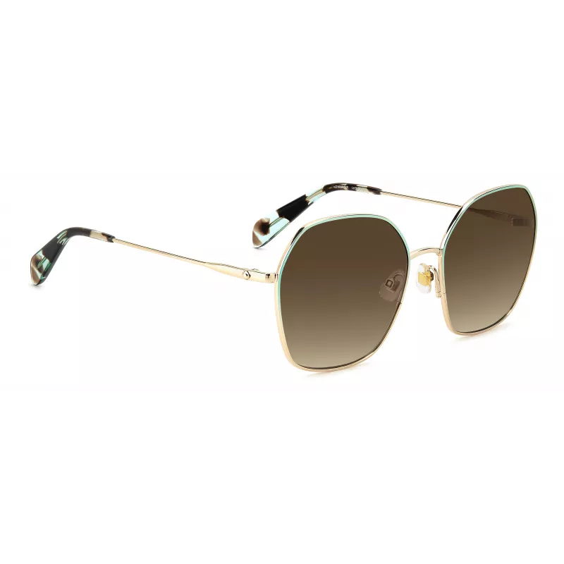 KATE SPADE Sieviešu saulesbrilles KENNAGSLKSF7H - Melns rāmis, pelēki gradienta lēcas 57/17/140 mm