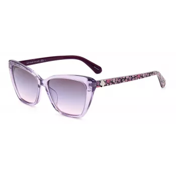 KATE SPADE Sieviešu Lucca kvadrātveida saulesbrilles Havana Acetāts Brūns Gradienta Lēcas 55mm