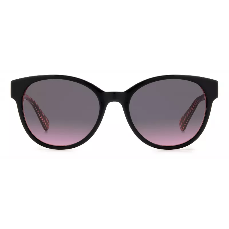 KATE SPADE Sieviešu Nathalie GS807 Saulesbrilles - Melns Acetāta Rāmis Pelēks Gradienta Lēcas 55/17/140 mm