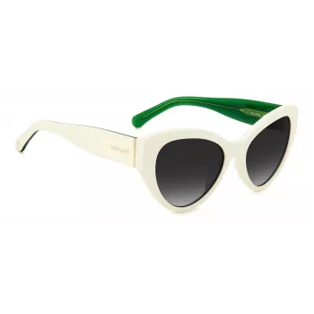 KATE SPADE Sieviešu Paisleigh SVK6 Taisnstūra Saulesbrilles - Melns Rāmis Pelēks Gradienta Lēcas 55/17/140 mm