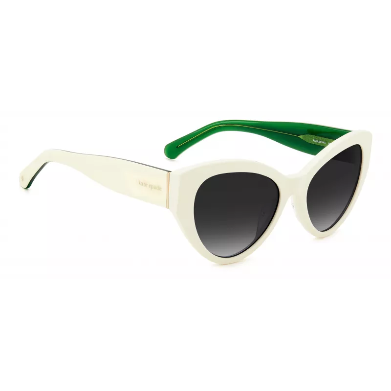 KATE SPADE Sieviešu Paisleigh SVK6 Taisnstūra Saulesbrilles - Melns Rāmis Pelēks Gradienta Lēcas 55/17/140 mm
