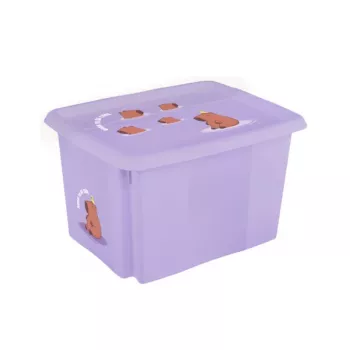 keeeper kaste ar vāku 45L Karolina Capybara 55,5x40x30cm soft purple