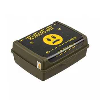 keeeper pārtikas uzglabāšanas trauks deco-click-box midi 1L Carla Emoji Danger Olive