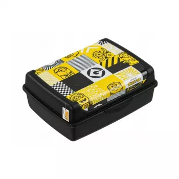 keeeper Pārtikas uzglabāšanas trauks deco-click-box midi 1L Carla Minions Mosaic 17x13x7cm Melns
