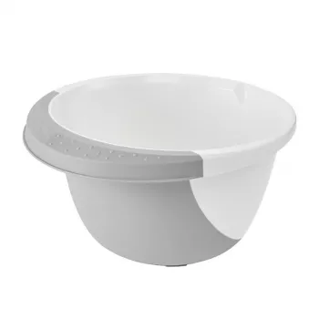 keeeper Maisīšanas bļoda ar pretizslīdēšanas funkciju 3,5L Carlotta Ø26x14cm balta/pelēka