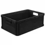 keeeper Robert 45L grafīta transporta kaste, 30kg slodze, 60x40x22cm, sakraujams Euro konteiners ar vāku