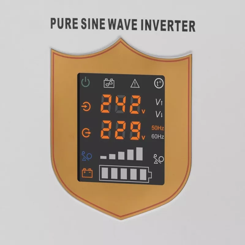 KEMOT PROsinus-2200 tīrā sinusoidālā viļņa invertors ar 12V uzlādes funkciju, 230V, 2200VA/1600W