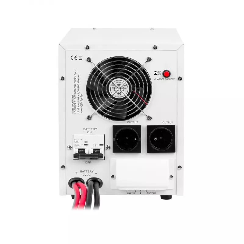KEMOT PROsinus-2200 tīrā sinusoidālā viļņa invertors ar 12V uzlādes funkciju, 230V, 2200VA/1600W