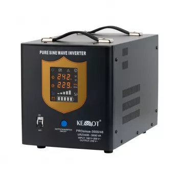 KEMOT PROsinus-3500/48 Pure Sine Wave Invertors ar uzlādes funkciju 48V 230V 3500VA/2400W