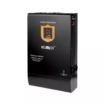 KEMOT PROsinus-3500/48 UPS invertors ar tīru sinusoidālo vilni un uzlādes funkciju 48V 230V 3500VA/2400W - sienas montāža