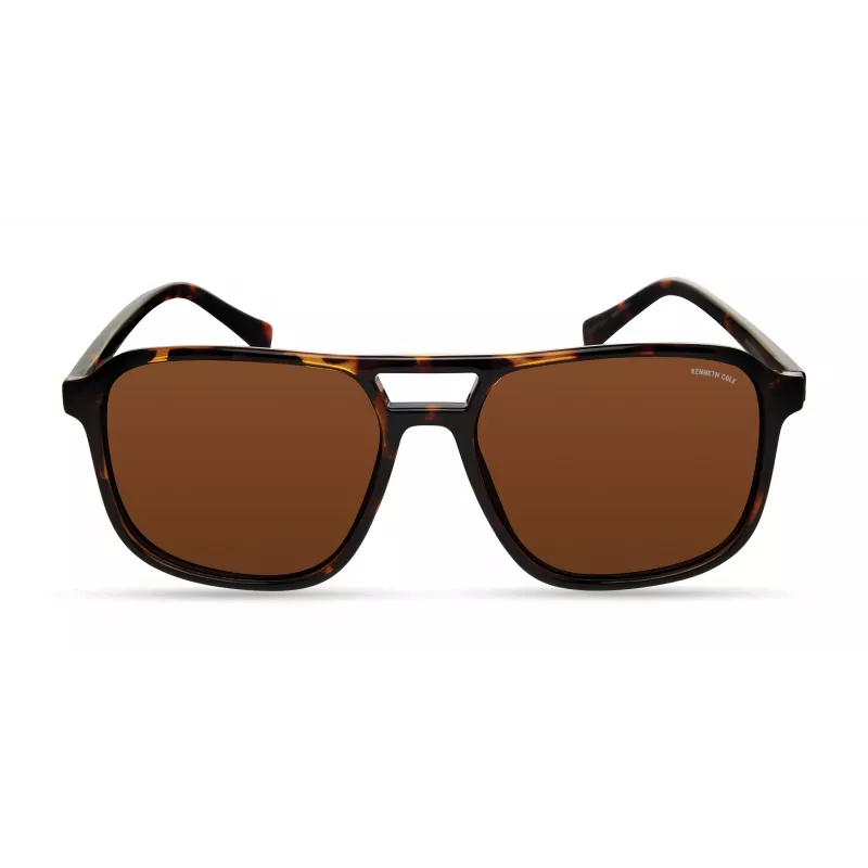Kenneth Cole KC3013-5752E Vīriešu saulesbrilles - Melns rāmis, Pelēkas lēcas, 57mm