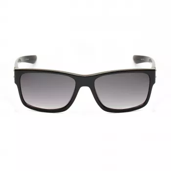 KENNETH COLE MAN KC1246-5801B Saulesbrilles - Spīdīgs melns rāmis, pelēkas polikarbonāta lēcas, 58 mm