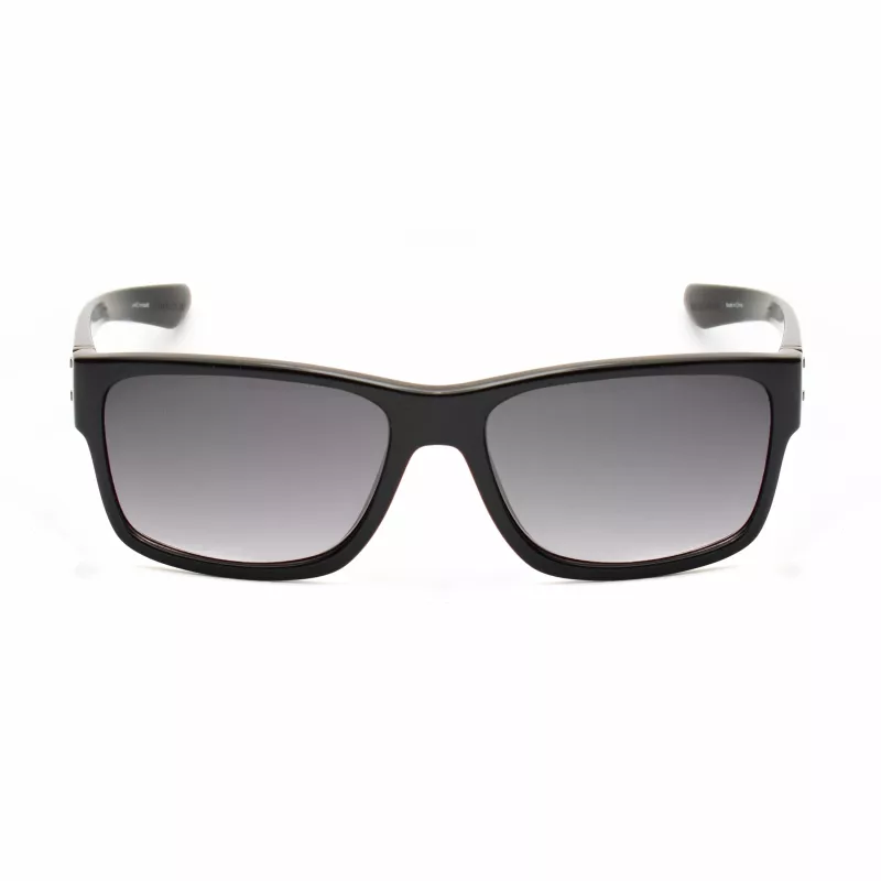 KENNETH COLE MAN KC1246-5801B Saulesbrilles - Spīdīgs melns rāmis, pelēkas polikarbonāta lēcas, 58 mm