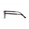 KENNETH COLE MAN KC1329-5709B Taisnstūra saulesbrilles - Spīdīgs melns rāmis, dūmu lēcas, 57 mm