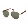 KENNETH COLE MAN KC1394-5932N Saulesbrilles - Pelēks acetāta taisnstūra rāmis ar pelēkām polikarbonāta lēcām - 59 mm lēcu platums - UV400 aizsardzība
