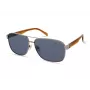 KENNETH COLE MAN KC2987-6310V Taisnstūra saulesbrilles - Melns acetāta rāmis, dūmu pelēkas polikarbonāta lēcas, UV400 aizsardzība, 63/15/140 mm
