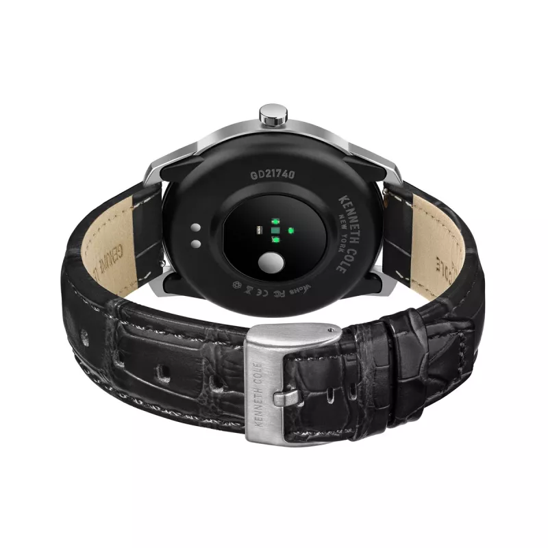 KENNETH COLE Vīriešu automātiskais skeleta pulkstenis KCWGD2174061 - 45mm nerūsējošā tērauda korpuss, brūna ādas siksniņa
